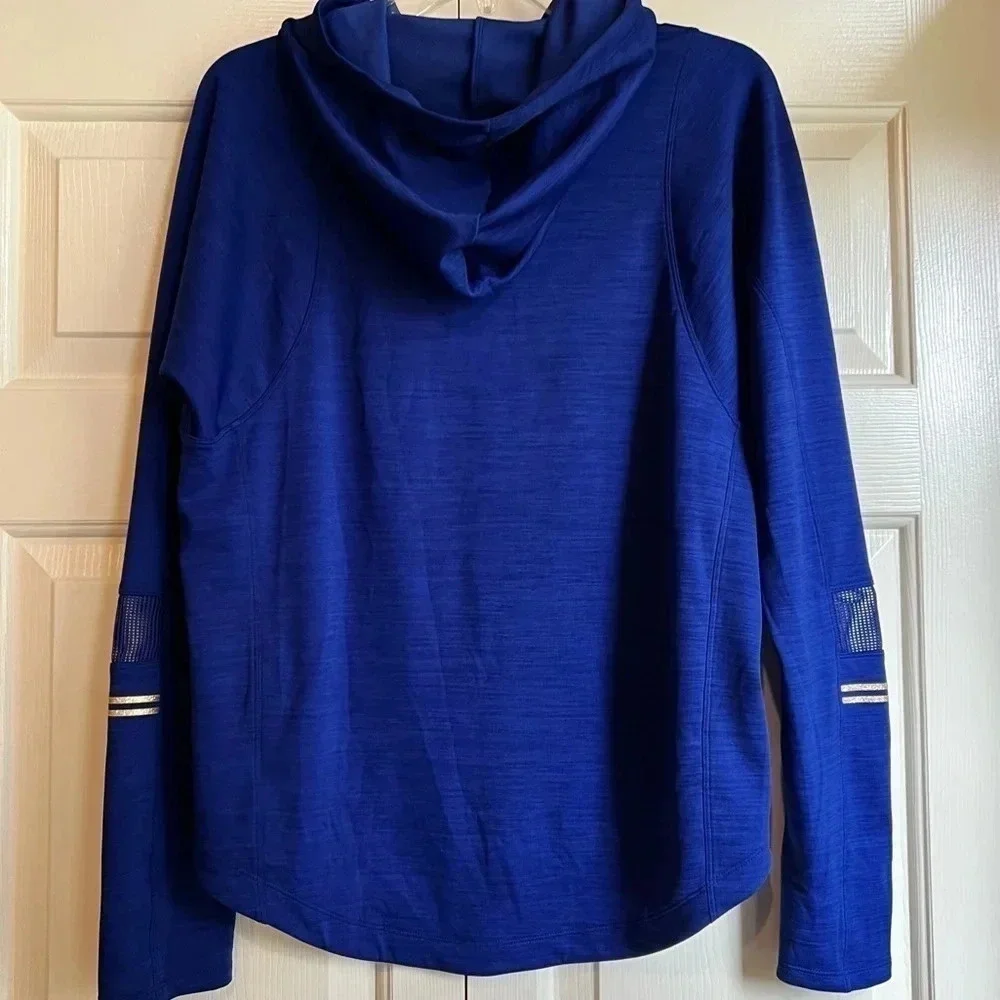 *RARE Nike Dri-Fit Glam Dunk Mid Layer Running top funnel hood women’s Small
